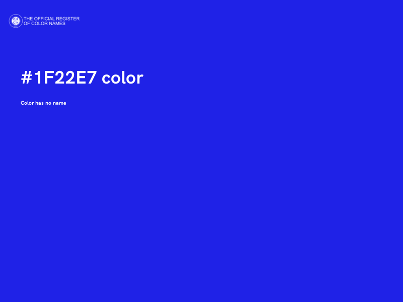 #1F22E7 color image