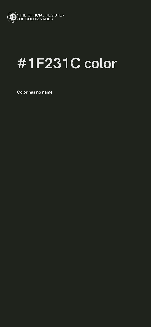 #1F231C color image