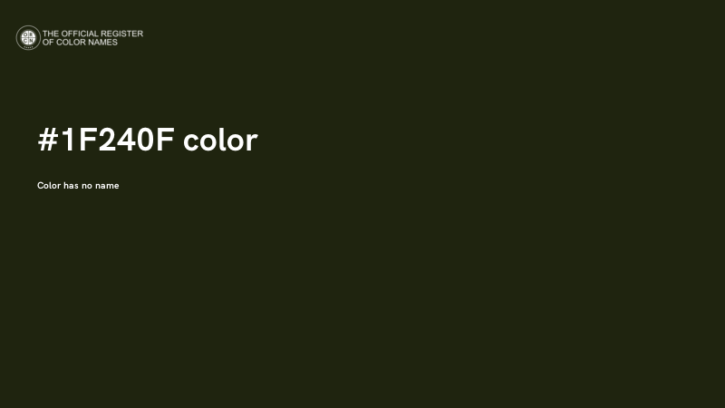 #1F240F color image