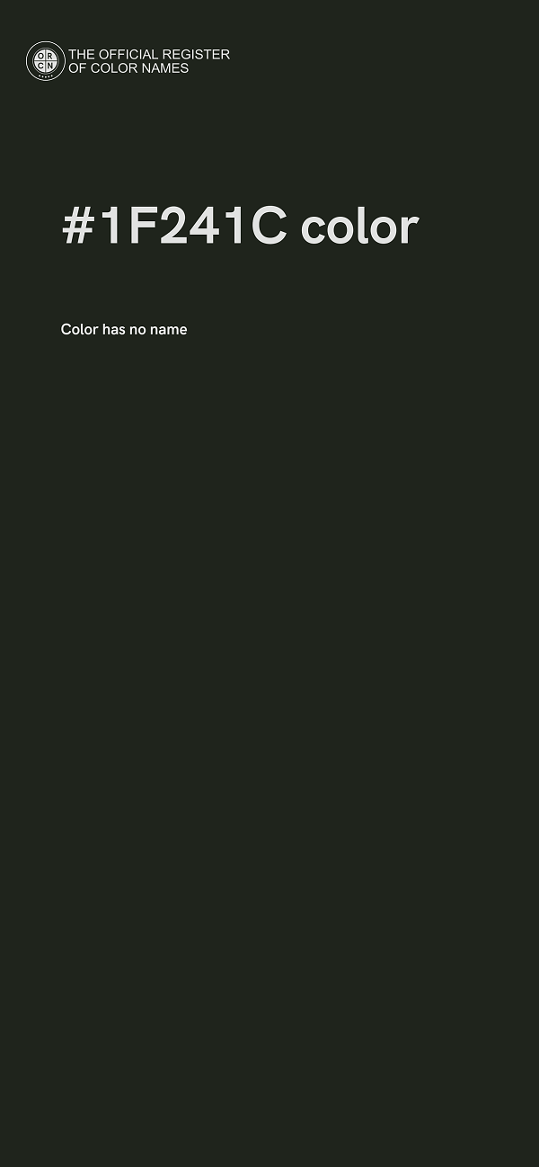 #1F241C color image