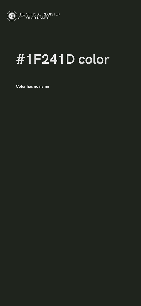 #1F241D color image