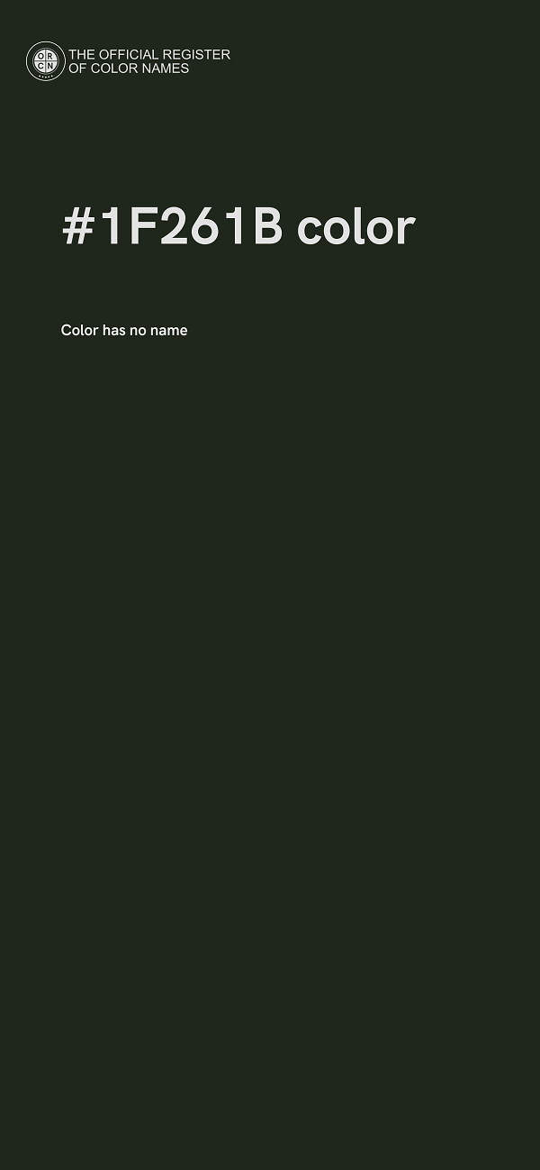 #1F261B color image