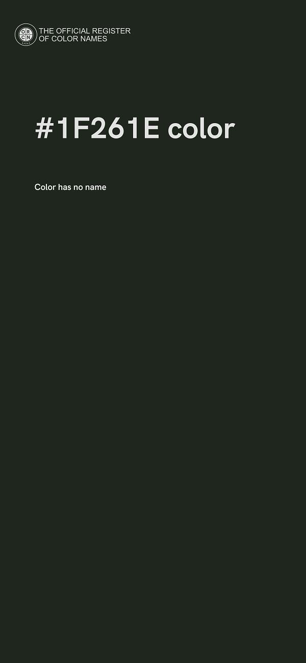 #1F261E color image