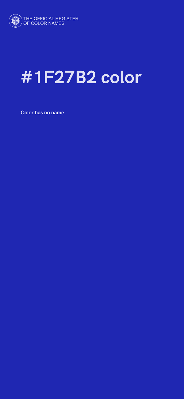 #1F27B2 color image