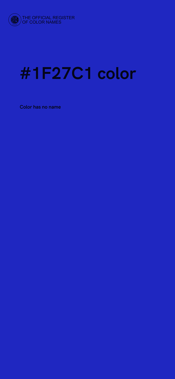 #1F27C1 color image