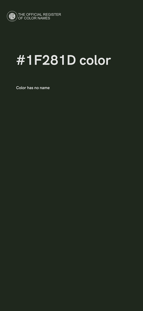 #1F281D color image