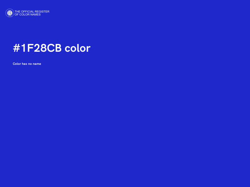 #1F28CB color image