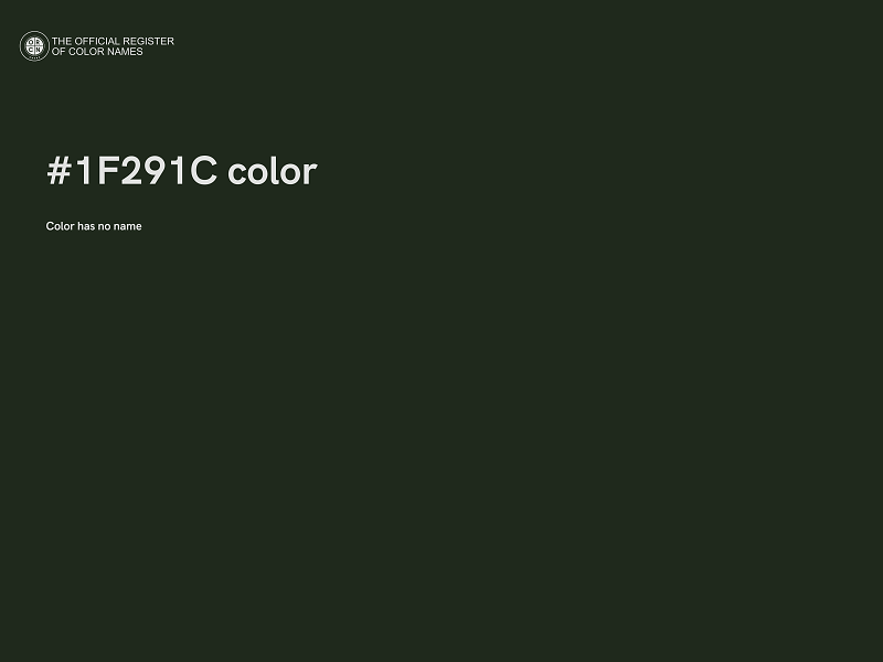#1F291C color image