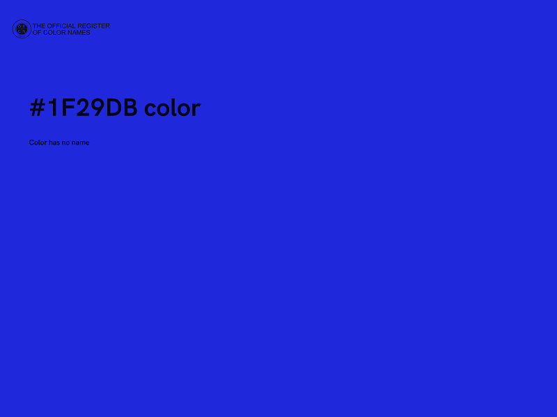 #1F29DB color image