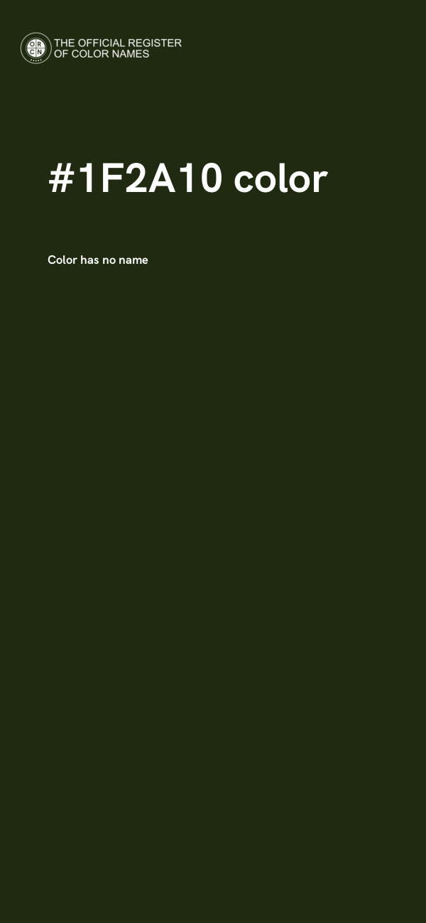 #1F2A10 color image