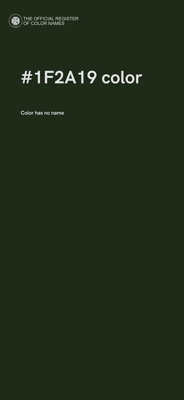 #1F2A19 color image