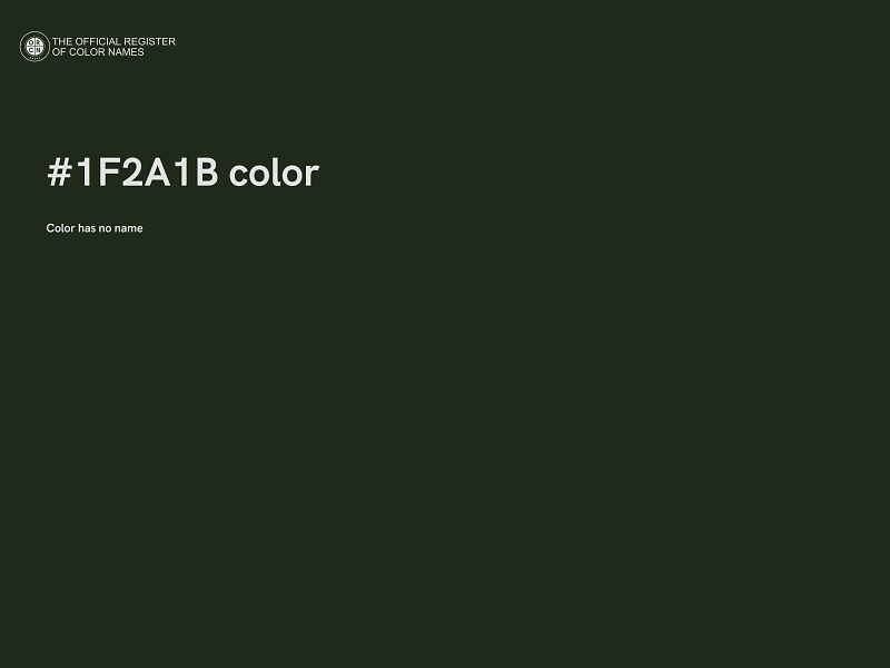 #1F2A1B color image