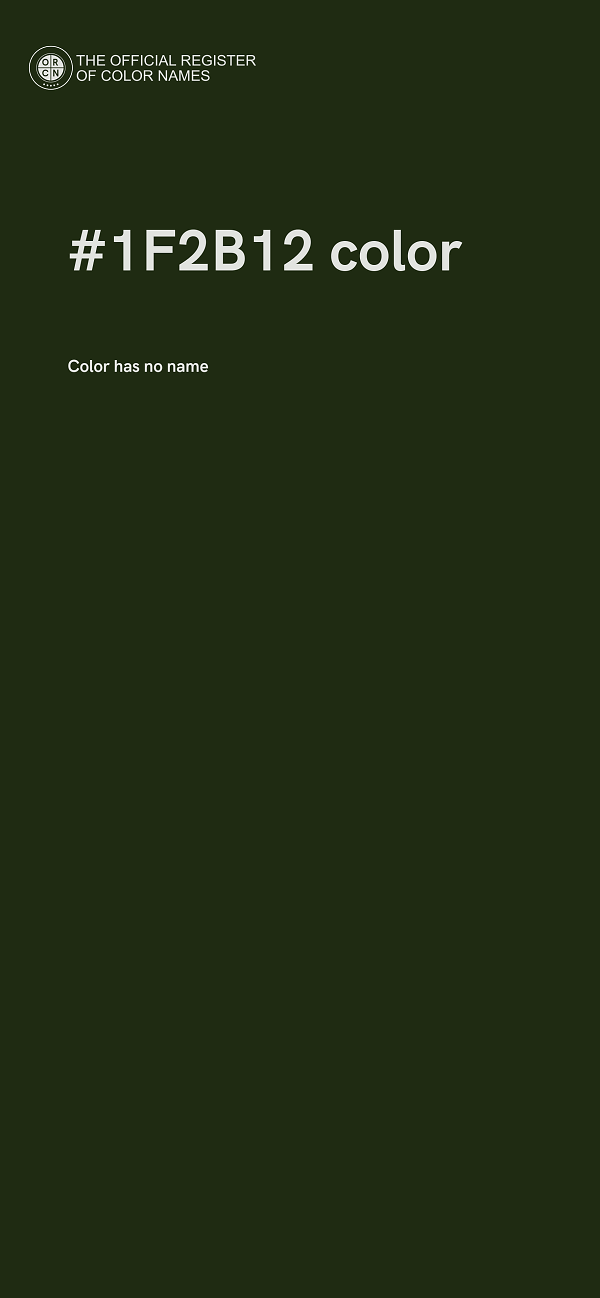 #1F2B12 color image