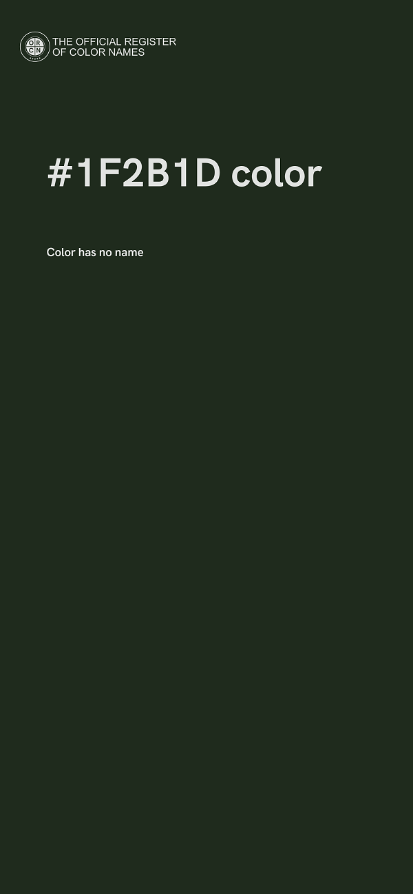 #1F2B1D color image