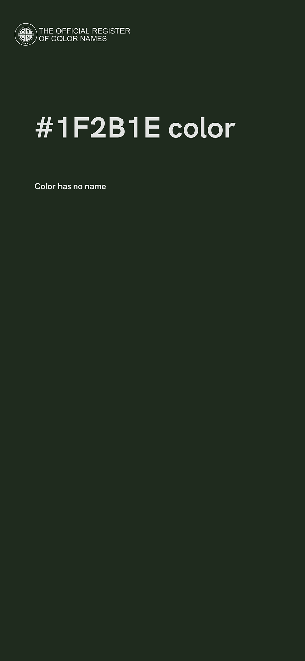 #1F2B1E color image
