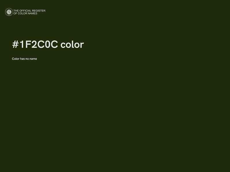 #1F2C0C color image