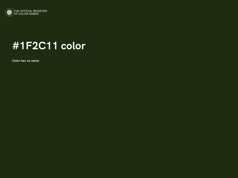 #1F2C11 color image
