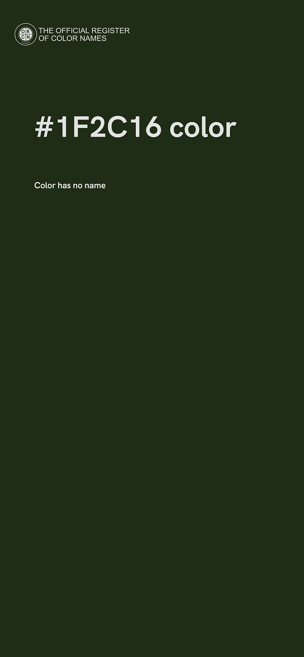 #1F2C16 color image