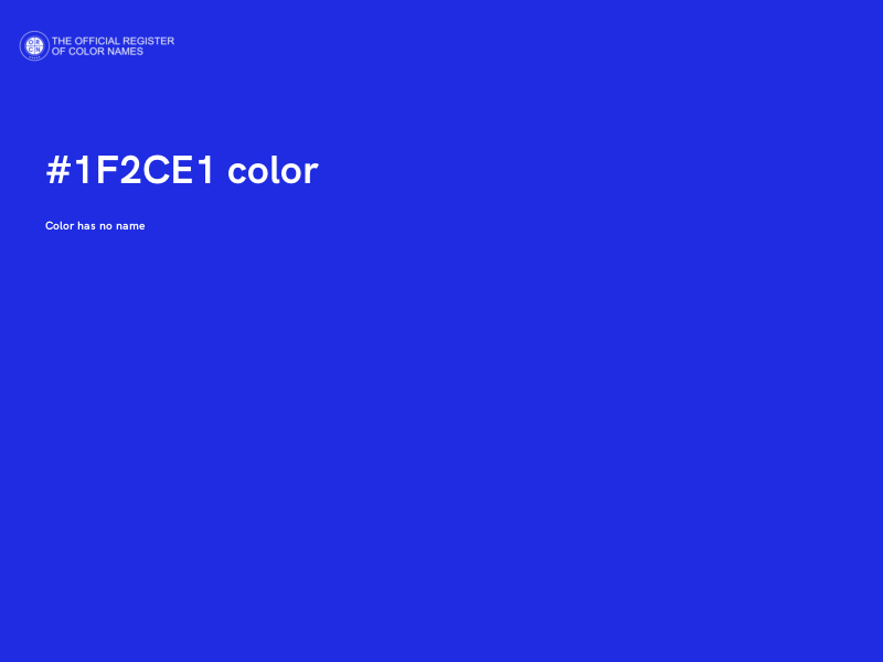 #1F2CE1 color image