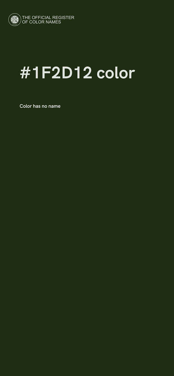 #1F2D12 color image