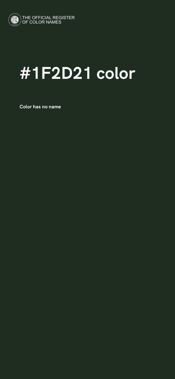 #1F2D21 color image