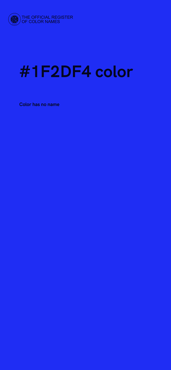 #1F2DF4 color image