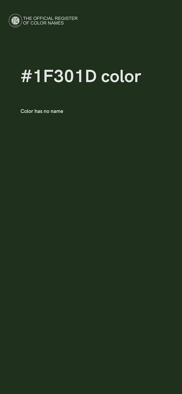#1F301D color image