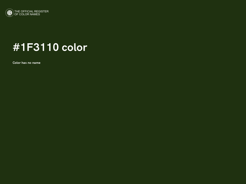 #1F3110 color image