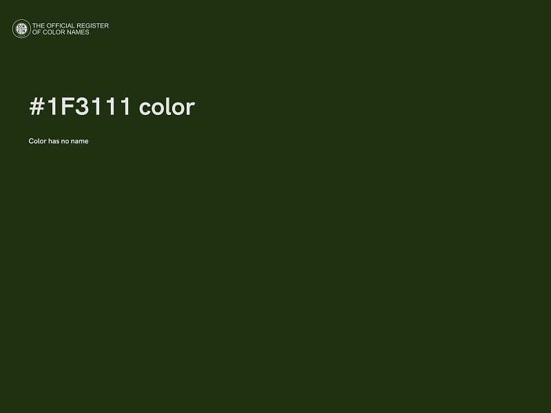 #1F3111 color image