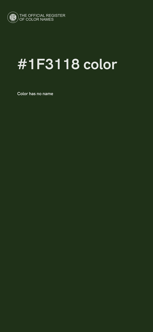 #1F3118 color image