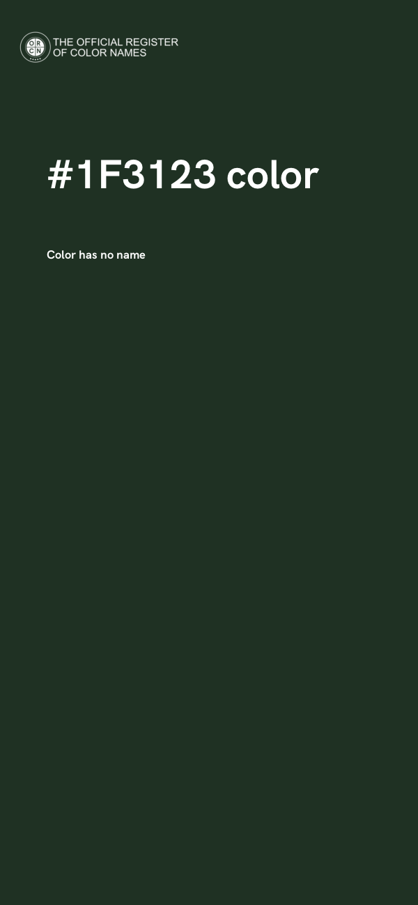 #1F3123 color image