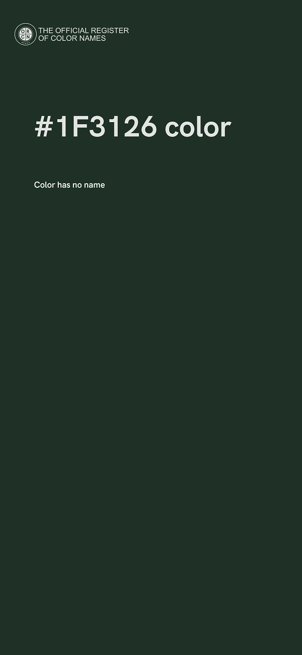 #1F3126 color image