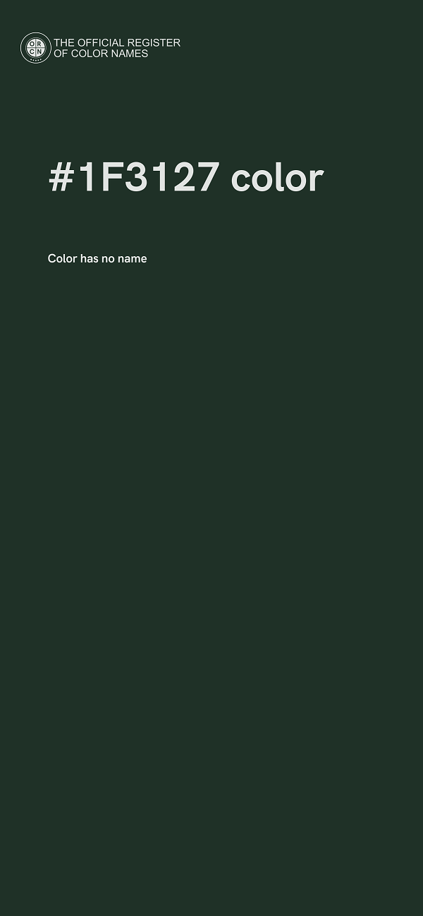 #1F3127 color image