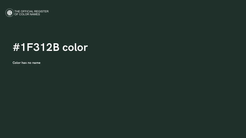 #1F312B color image