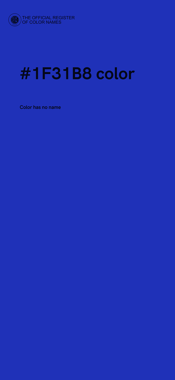 #1F31B8 color image