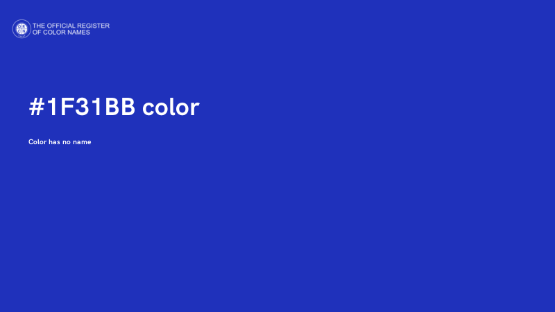 #1F31BB color image