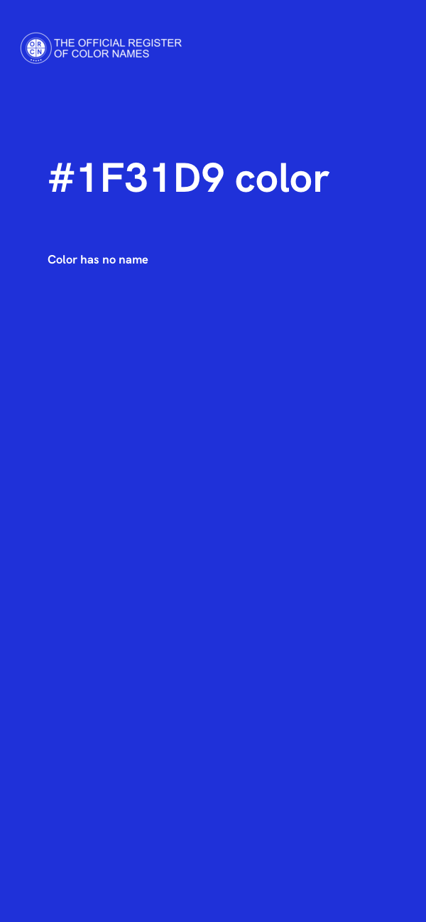 #1F31D9 color image
