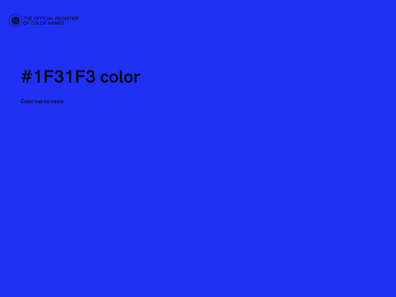 #1F31F3 color image