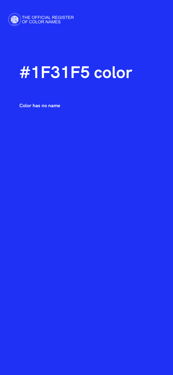 #1F31F5 color image
