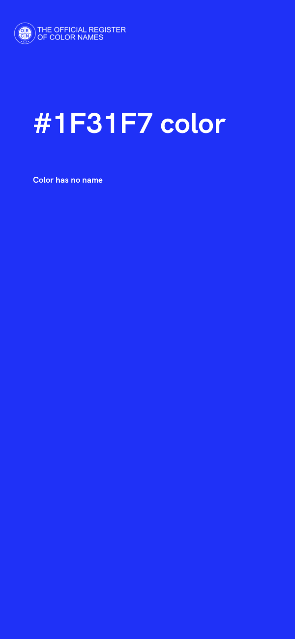 #1F31F7 color image