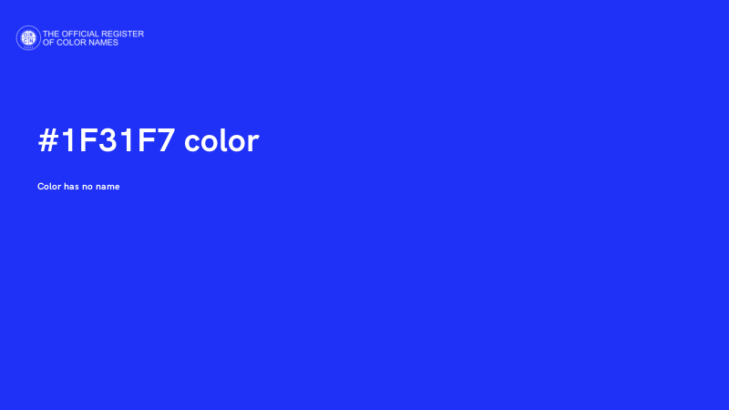 #1F31F7 color image