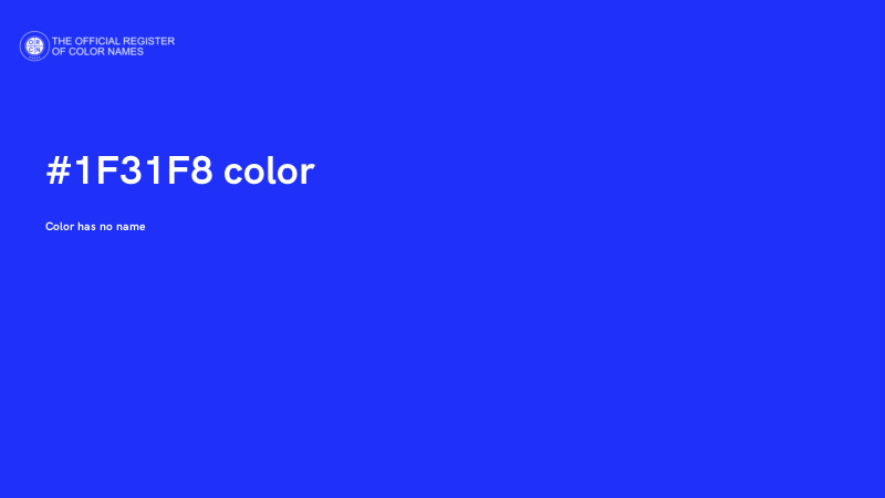 #1F31F8 color image