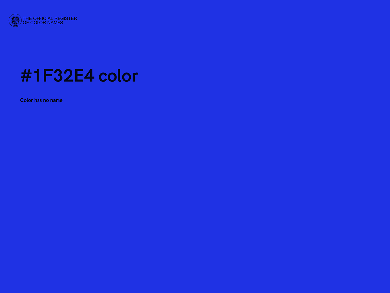 #1F32E4 color image