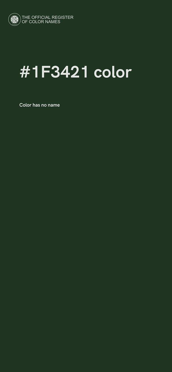 #1F3421 color image