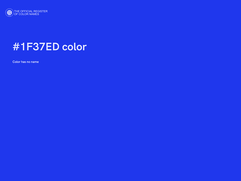 #1F37ED color image