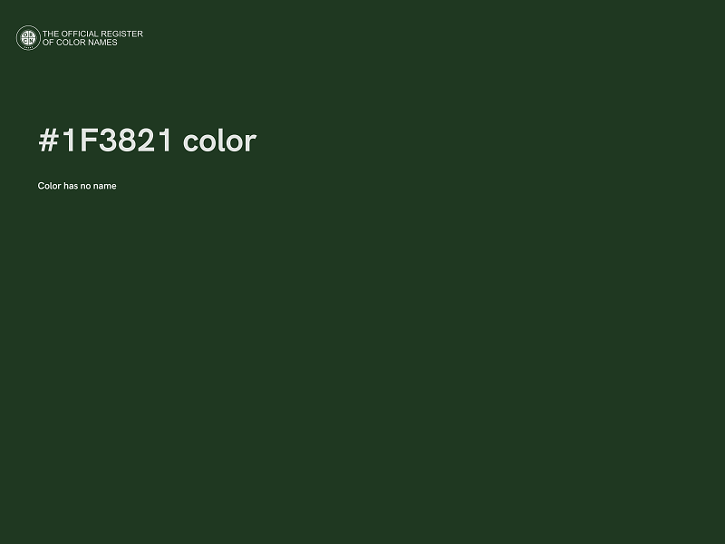 #1F3821 color image