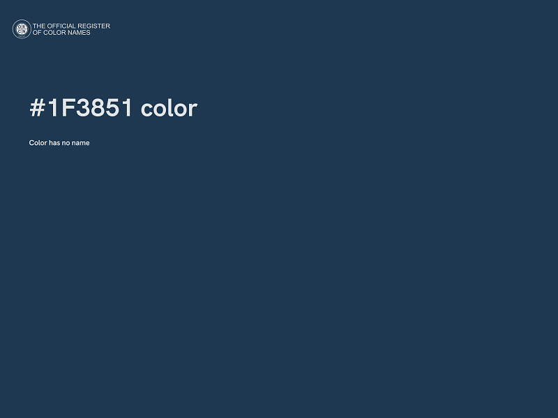 #1F3851 color image