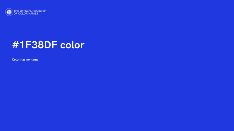 #1F38DF color image