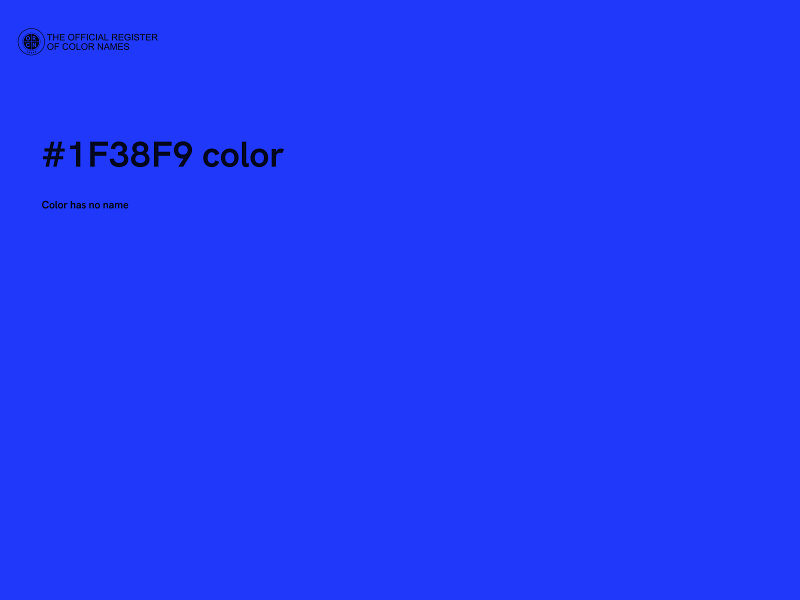 #1F38F9 color image