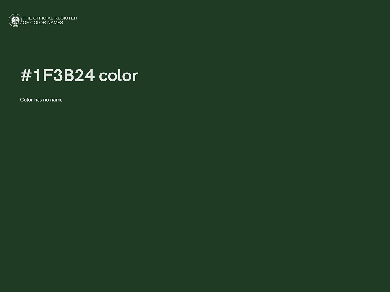 #1F3B24 color image